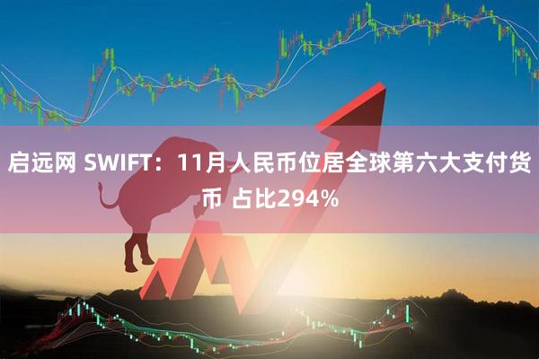 启远网 SWIFT：11月人民币位居全球第六大支付货币 占比294%
