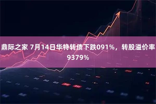 鼎际之家 7月14日华特转债下跌091%，转股溢价率9379%